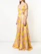 Carolina Herrera فستان طويل بطبعة زهور