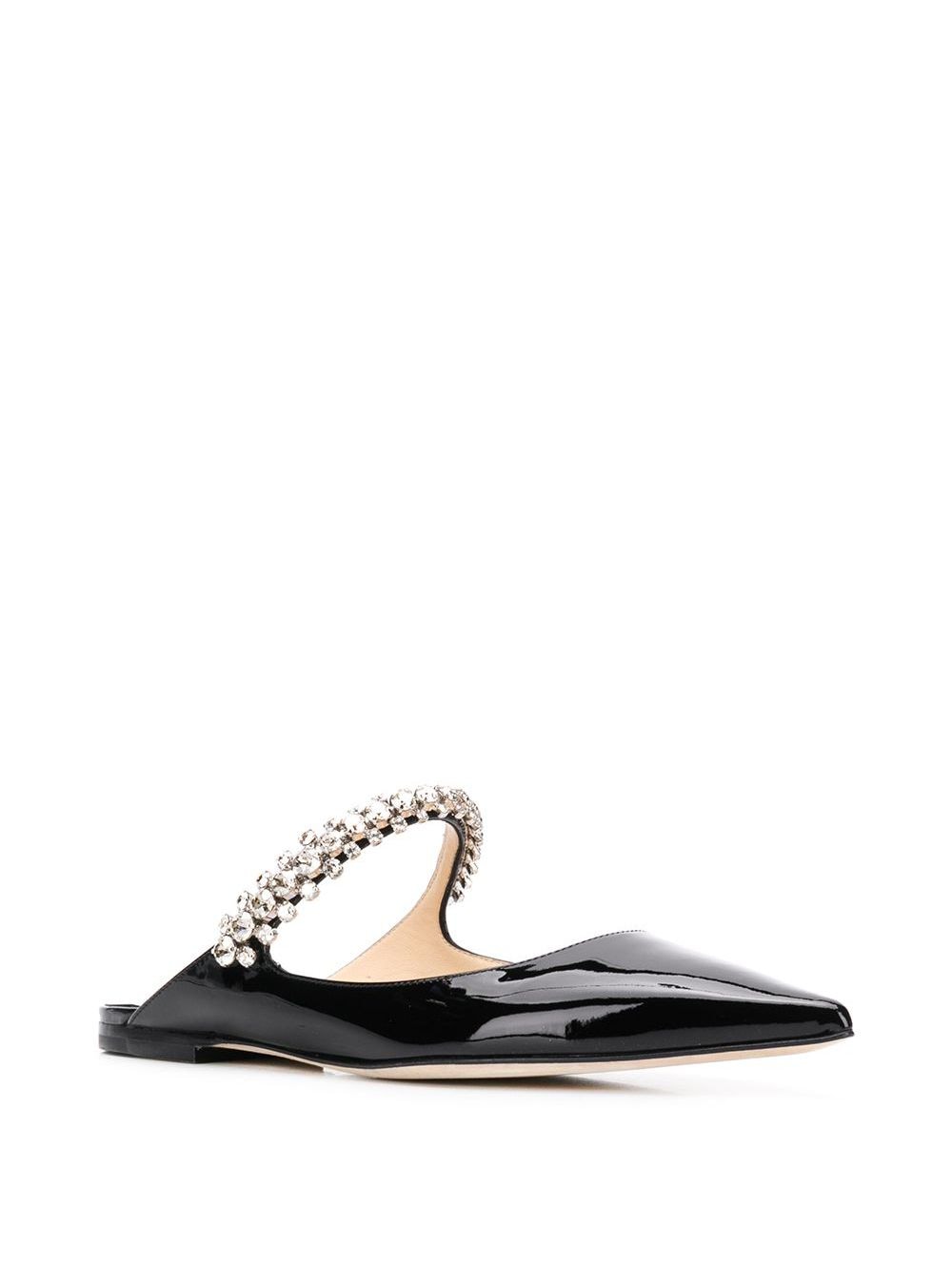 Jimmy Choo Bing crystal-embellished Pointed Flats - Farfetch