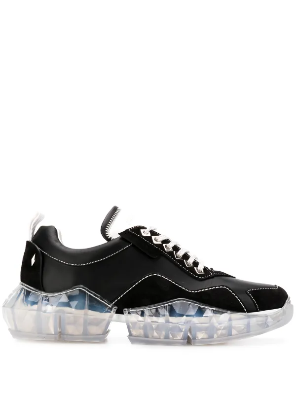 jimmy choo diamond sneakers black
