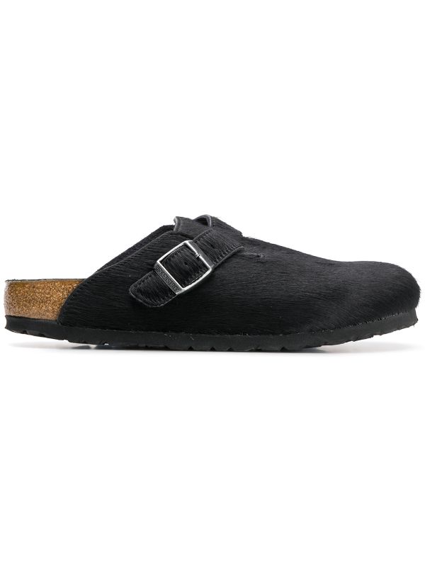 birkenstock boston fur clogs