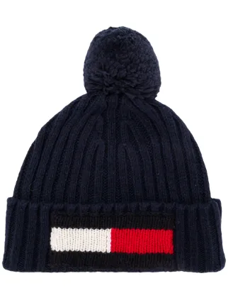 tommy hilfiger small flag beanie