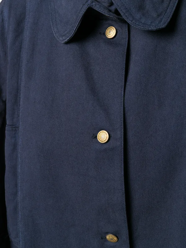 polo shirt and denim jacket