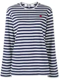Comme Des Garçons Play striped longsleeve T-shirt - Blue