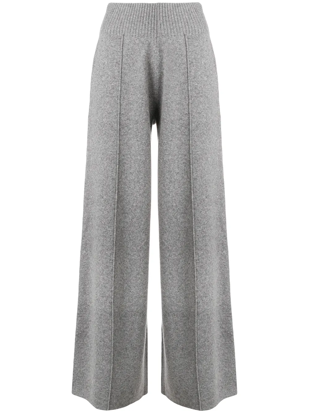 Pringle of Scotland knitted flared trousers | Grey | Image 1