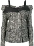 Faith Connexion tweed sailor jacket - Black