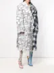 Thom Browne معطف واسع 'تشيسترفيلد' مزين بالترتر