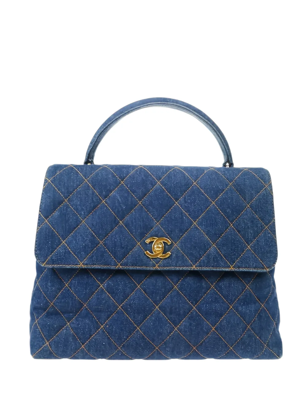 CHANEL Pre-Owned sac cabas à losanges (années 1996-1997) - Bleu CHANEL Pre-Owned sac cabas à losanges (années 1996-1997) - Bleu