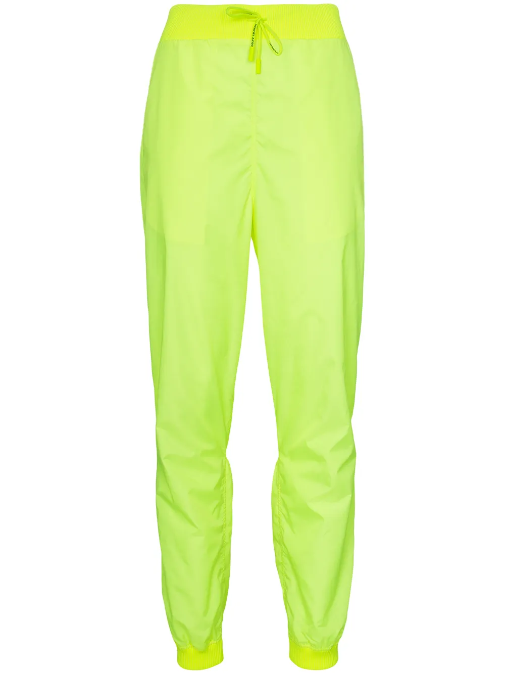 Off-White Pantaloni sportivi a vita alta - Giallo