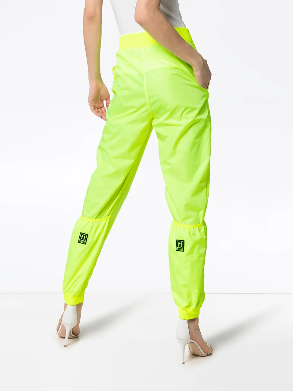 Off-White High waist trainingsbroek Geel
