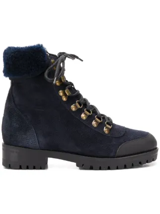 Mr \u0026 Mrs Italy trimmed hiker boots 