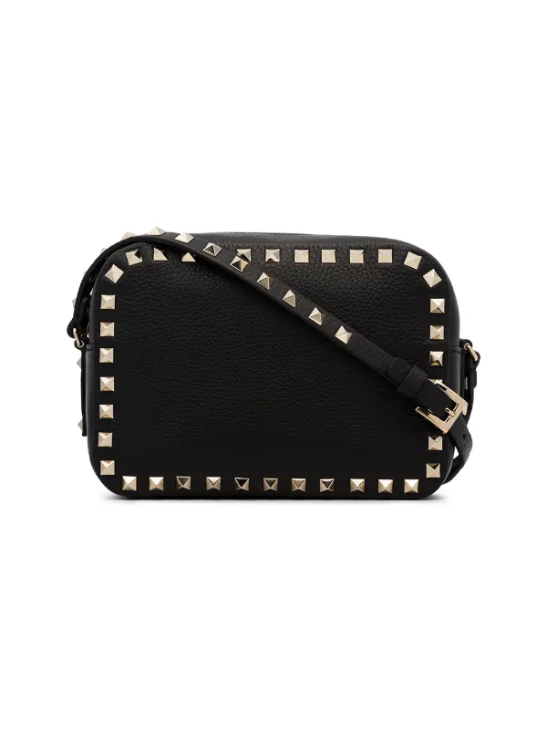 Black Valentino Garavani Rockstud Crossbody Bag For Women Black Valentino Garavani Rockstud