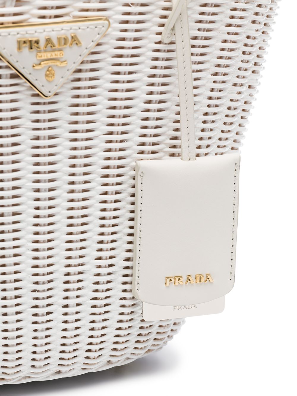 prada straw bucket bag