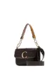 Chloé brown C ring small leather shoulder bag