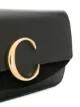 Chloé C ring leather wristlet