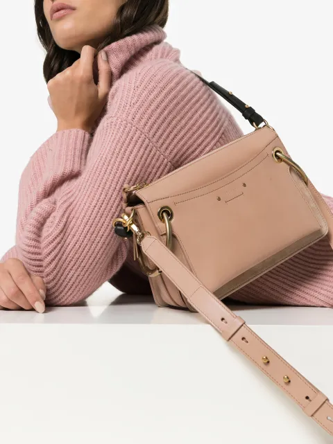 Chloé biscuit pink Roy small leather shoulder bag