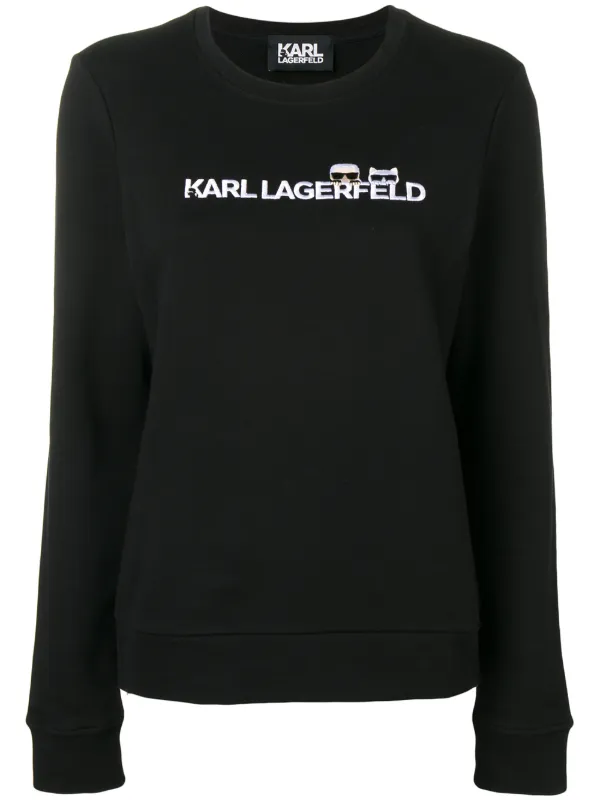 black logo sweatshirt