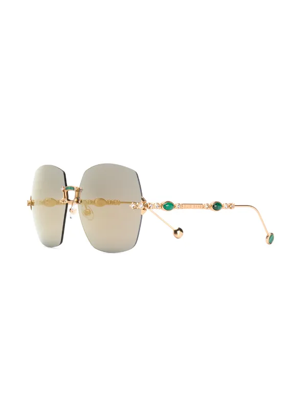 ELIE SAAB SUNGLASSES OVERSIZED Oversized sunglasses Elie Saab Multicolour in Plastic - 36594241 main image 3