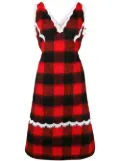 Calvin Klein check apron dress - Black