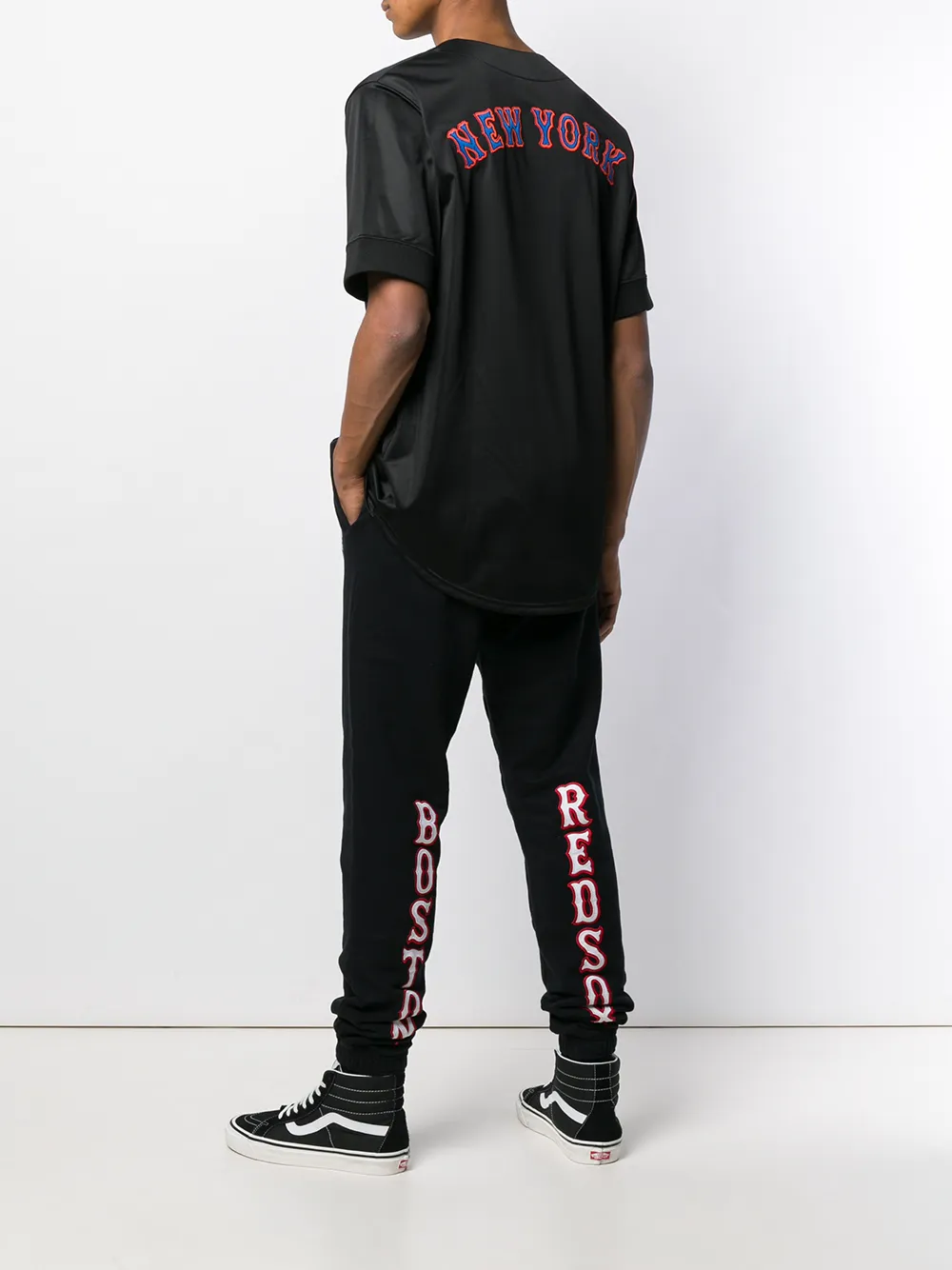 COUNTY OF MILAN loose track trousers Zwart