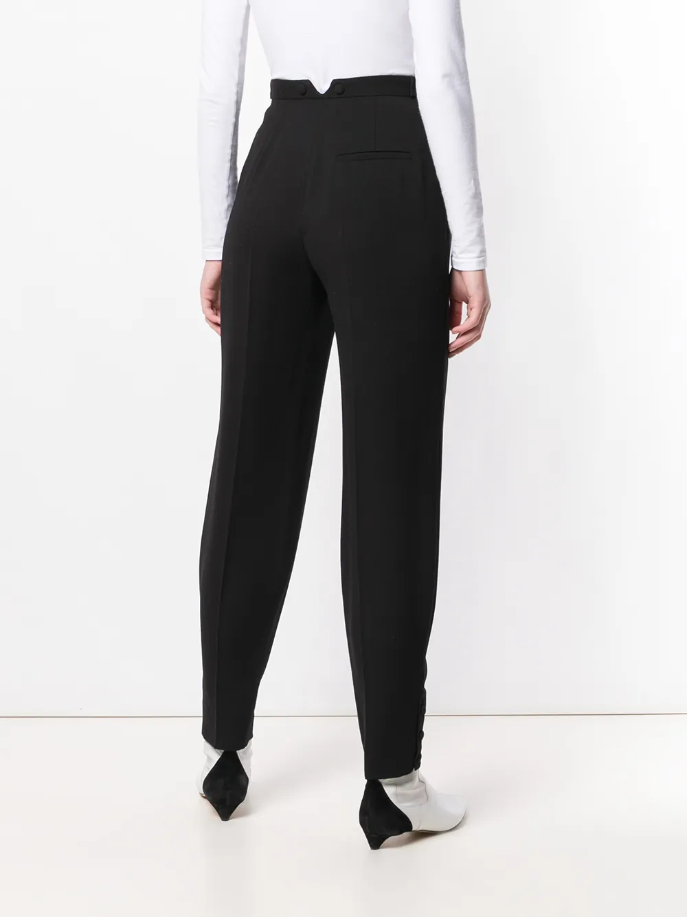 Givenchy tailored button detailed trousers Zwart