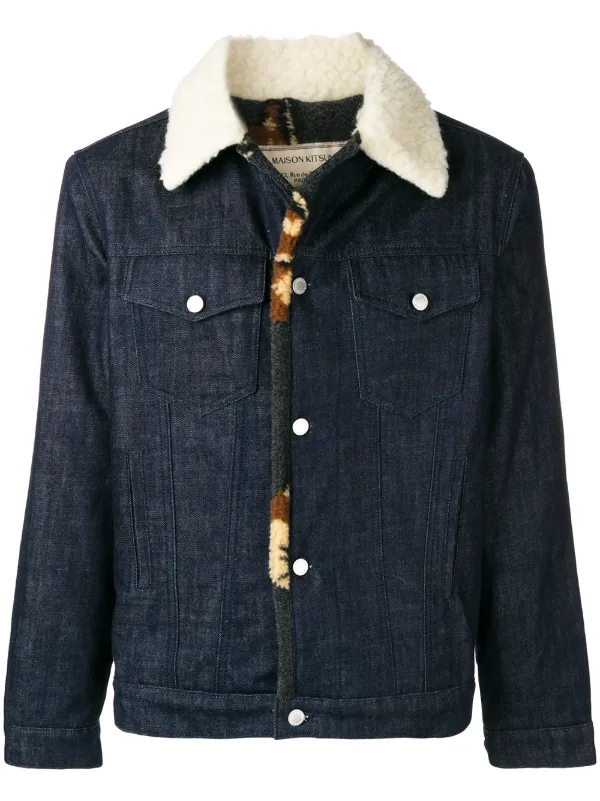 maison kitsune denim jacket