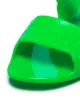 Off-White fluorescent green Zip Tie jelly sandals