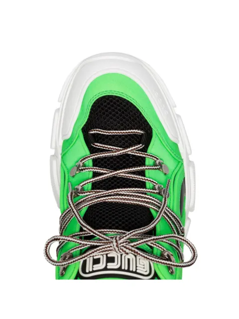 gucci green flashtrek sneakers
