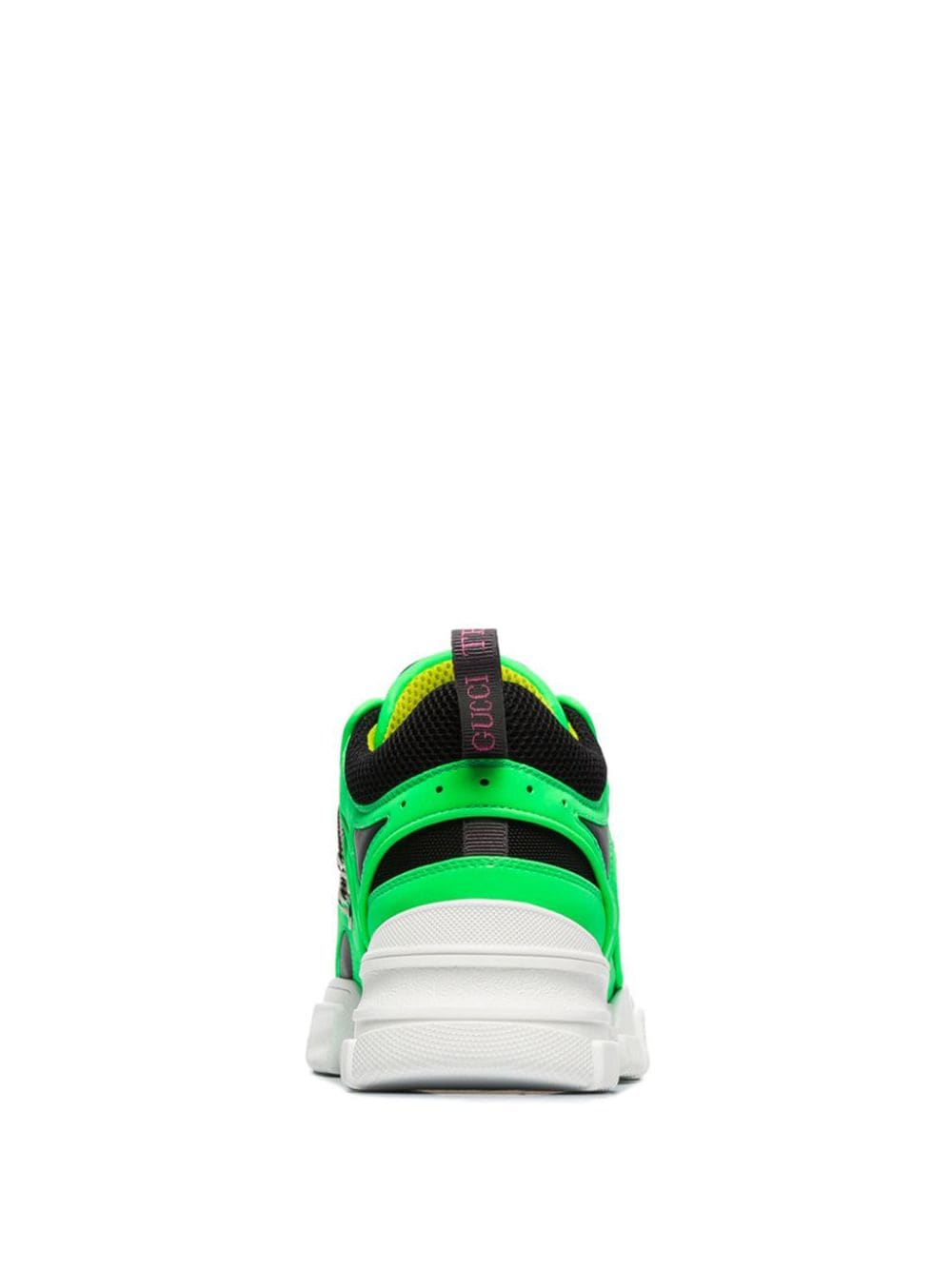 Gucci Green And Black Flashtrek Leather And Mesh Sneakers - Farfetch