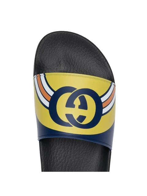 gucci slides navy