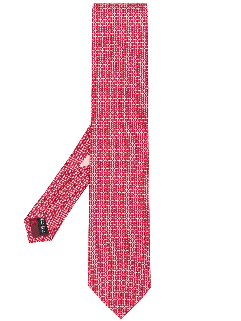 Salvatore Ferragamo галстук с принтом Красный 692893 13430290