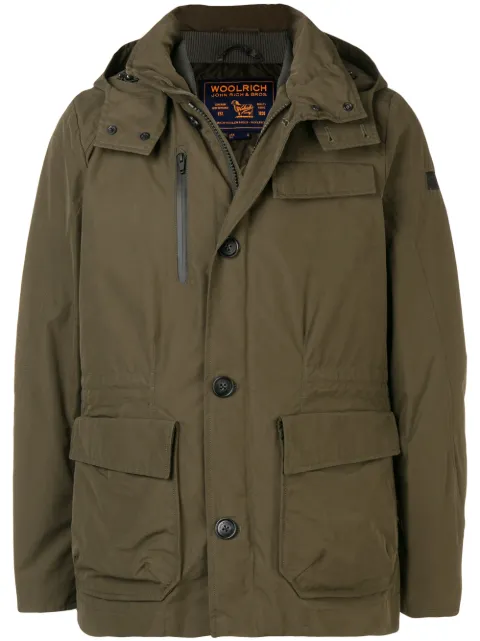 Woolrich manteau à poches à rabat