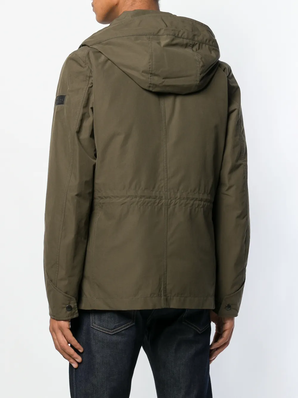 Woolrich hooded down jacket Groen