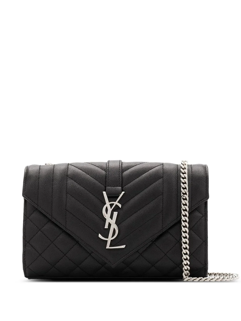 Saint Laurent サンローラン エンベロープ ショルダーバッグ - ブラック Saint Laurent サンローラン エンベロープ ショルダーバッグ - ブラック