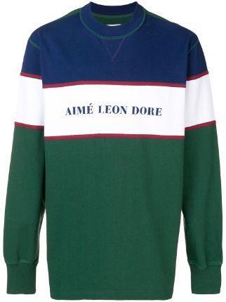 Aime leon dore color blocked outlet crewneck