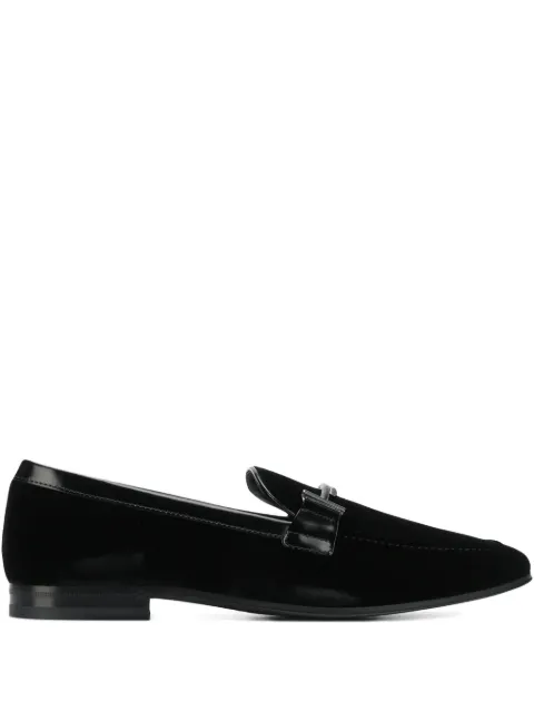 Tod's velvet-finish loafers