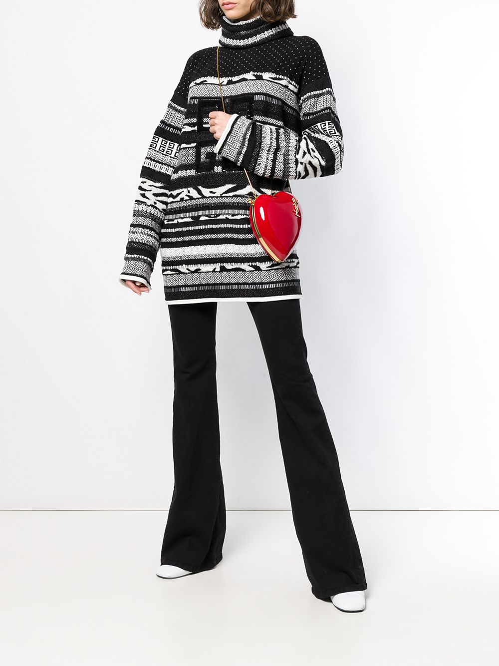 Givenchy textured roll-neck sweater - Zwart