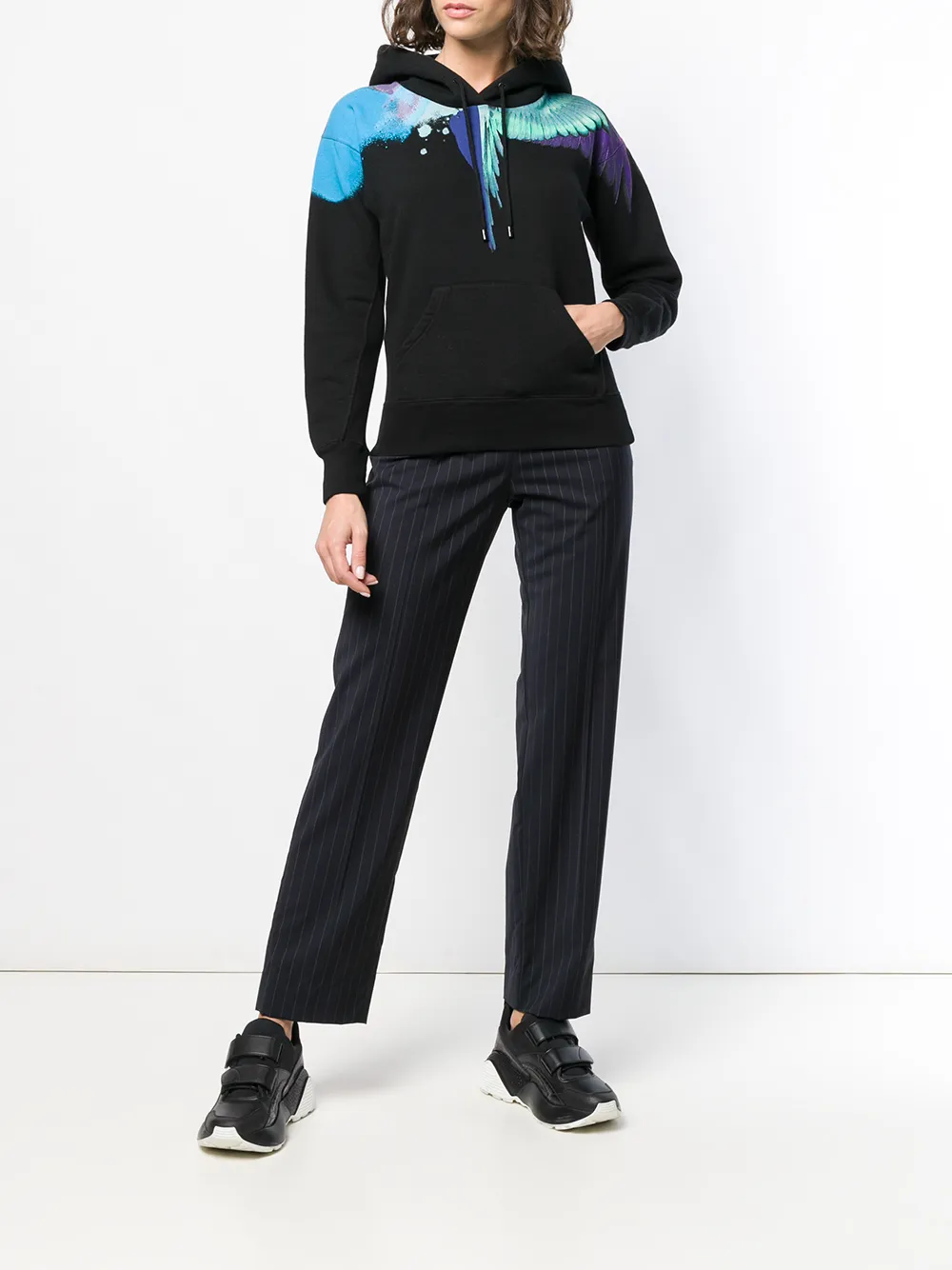  County Of Milan 'wings' Kapuzenpullover   Schwarz 