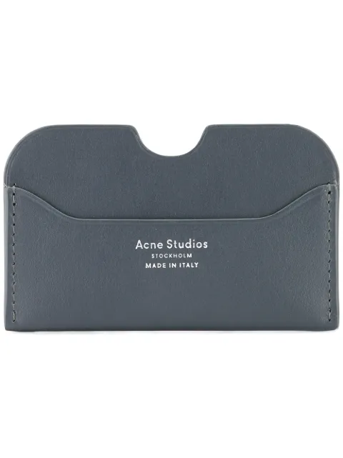 Click to view more detailed imagery on our partner's website Acne Studios Elmas Leather Card Holder In 838-dark Blue