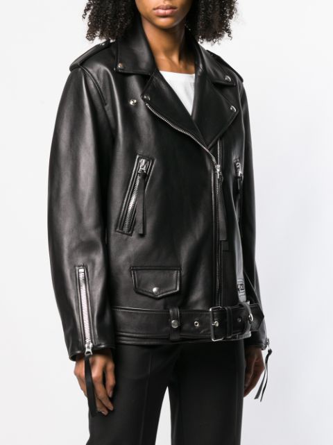 acne studios myrtle leather jacket