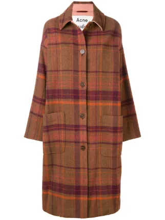 acne plaid coat
