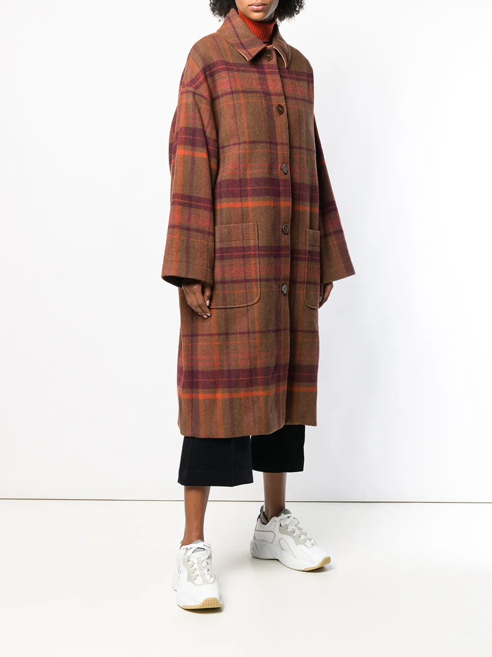 acne plaid coat