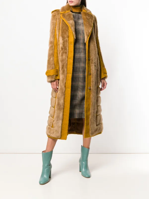 acne studios faux fur coat