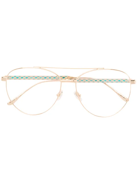Jimmy Choo Eyewear aviator frame glasses