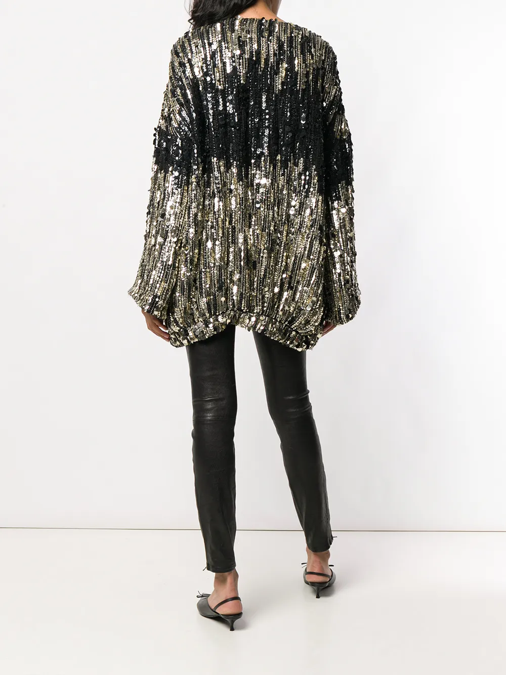 Alberta Ferretti embellished coat Goud