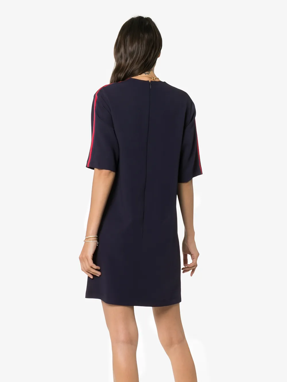 GUCCI GUCCI WEB STRIPE TUNIC DRESS,528977ZKR0113433842