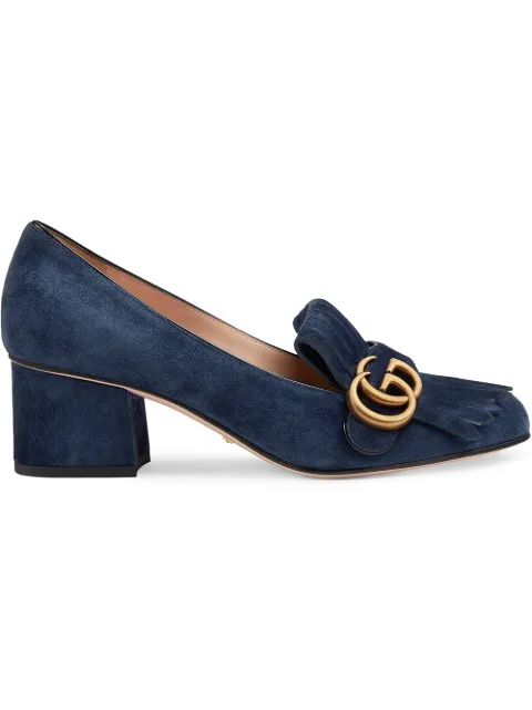 gucci velvet pumps