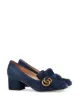 الصورة 2 من Gucci Suede mid-heel pump with Double G