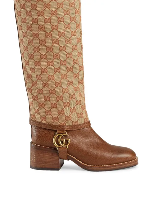 Botas De Piel Con Gg Y Polaina Gucci Disponibles En Tallas 36 - 40. Envío  Express ✈ Devolución Gratuita ✓