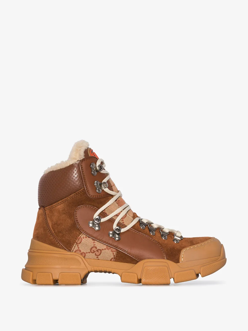 GUCCI GUCCI FLASHTREK GG HIGH-TOP SNEAKER WITH WOOL,5500340P34013433859
