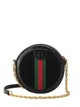 ophidia mini round shoulder bag